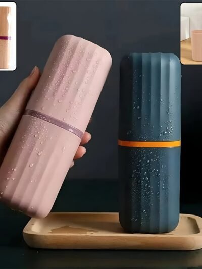 Portable Toothbrush Case 2-Pack – Durable, Compact Travel Holder