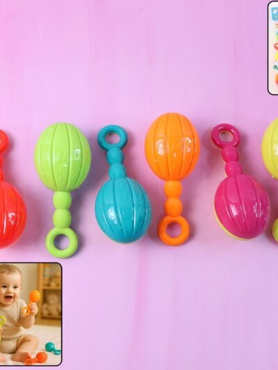 Baby Hand Rattle Set – 6-Piece Lightweight Musical Toys for Sensory Play