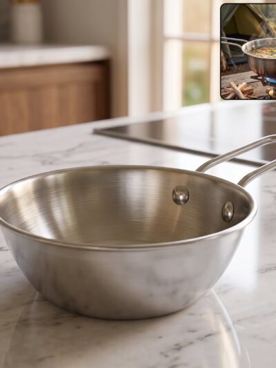 Stainless Steel Tadka Pan � Ideal for Indian Cooking & Tempering