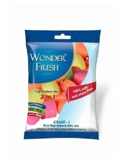 Naphthalene Balls – Multicolour Moth Repellent (100g) | Wonder Fresh