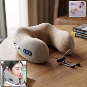 U-Shaped Electric Neck Massage Pillow � Cordless & Rechargeable