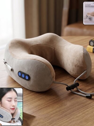 U-Shaped Electric Neck Massage Pillow � Cordless & Rechargeable