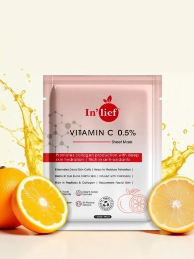Vitamin C Facial Sheet Mask – Hydrating & Brightening Glow