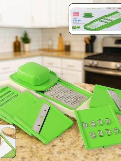 6-in-1 Vegetable Slicer – Multipurpose Kitchen Cutter with SS Blades