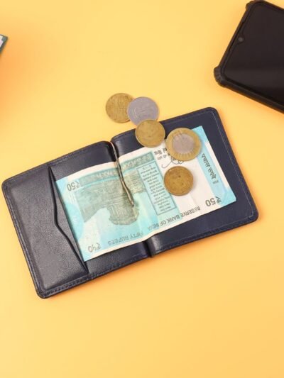 Slim Bi-Fold Wallet for Men – Compact Stylish Card & Coin Organizer