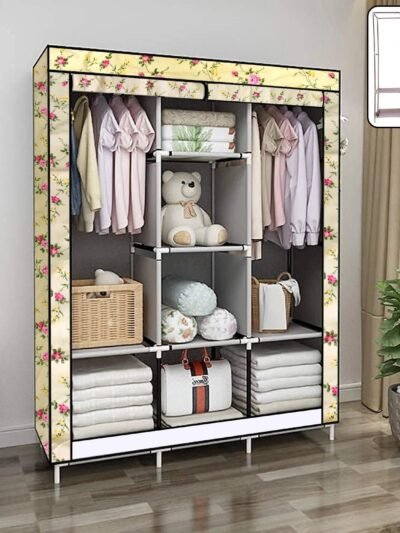 Portable Fabric Wardrobe Closet – 8 Spacious Compartments & Foldable Design