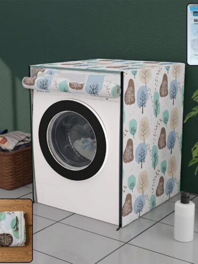 Washing Machine Cover 58x62x85 cm – Dustproof PEVA | Velvet Wipe