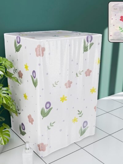 Top Load Washing Machine Cover – Printed, Waterproof & Dustproof (55×58×87 cm)