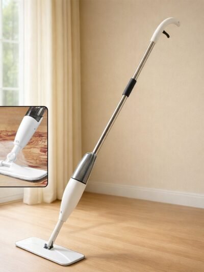 Multipurpose Spray Flat Mop – Easy Handle & Reusable Microfiber Pad