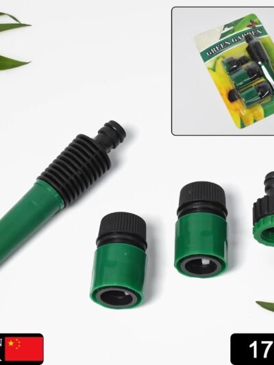Garden Hose Nozzle Set – 4-Piece Durable Plastic | Grow Garden Tools