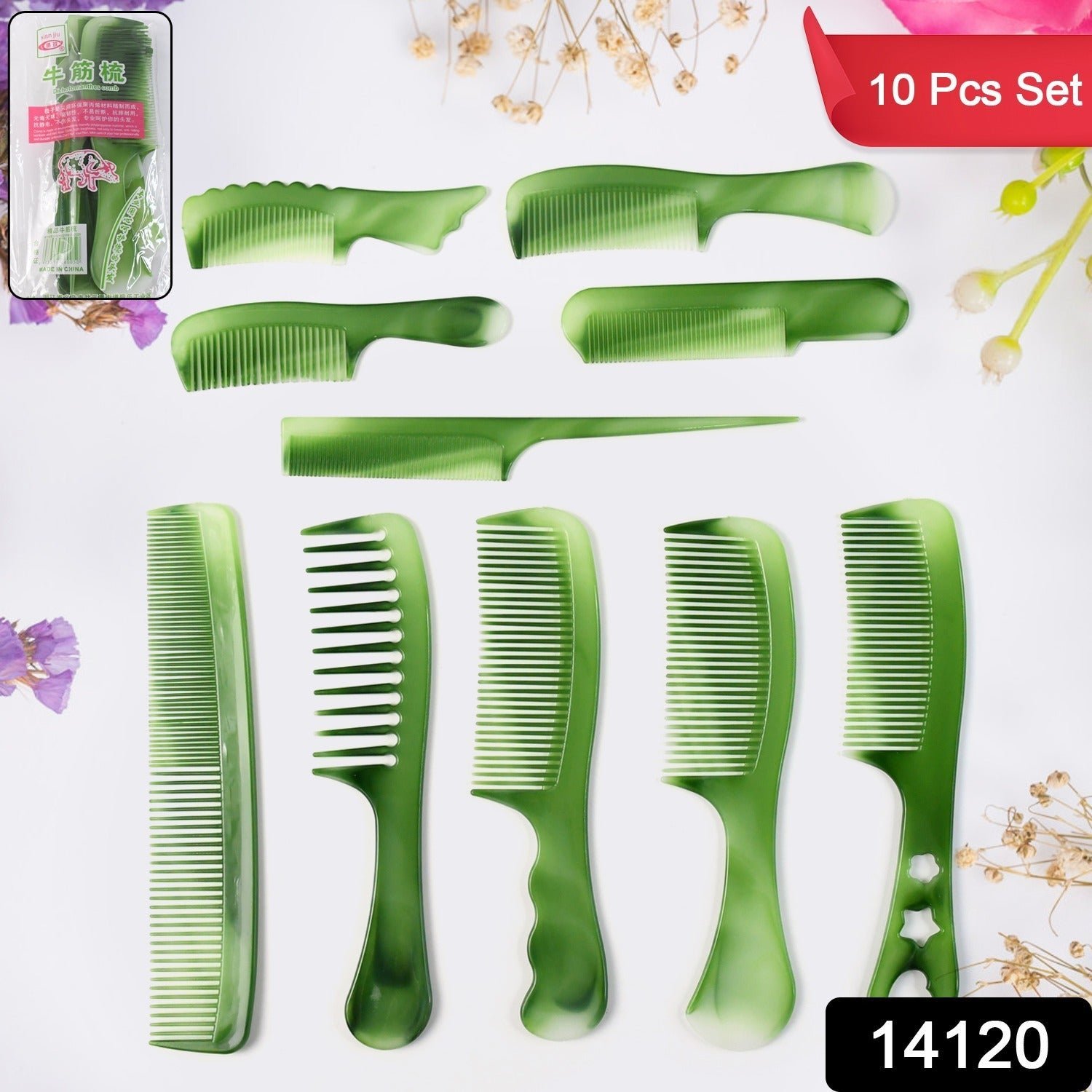 Multipurpose Hair Comb Set – 10-Piece Styling & Grooming Kit
