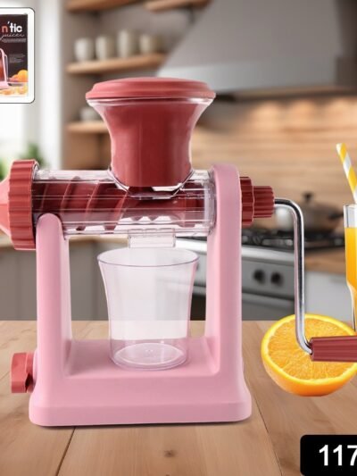 Manual Juicer with Vacuum Lock Base – Efficient Fruit & Vegetable Juicing
