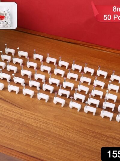 8mm Nail Cable Clips Set – Durable Plastic Wire Holders