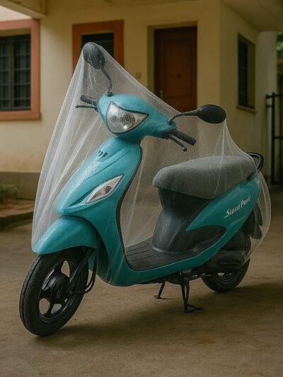 Small Plastic Activa Bike Cover – Waterproof & Dustproof 220 cm