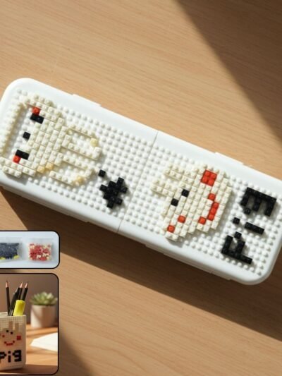Pixel Art Desk Pen Holder – Creative Space Saver
