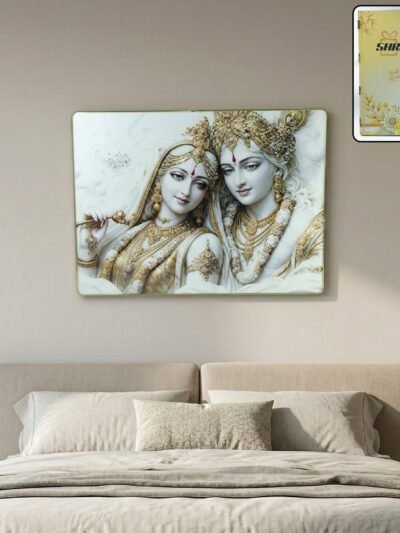 Premium Radha Krishna Wall Art – Elegant Spiritual Home Decor