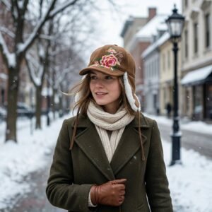 Winter Ear Flap Cap – Warm, Stylish & Adjustable Fit for Women