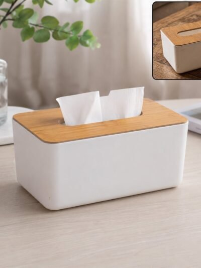 Bamboo Tissue Box – Eco-Friendly Paper Dispenser | Papezo