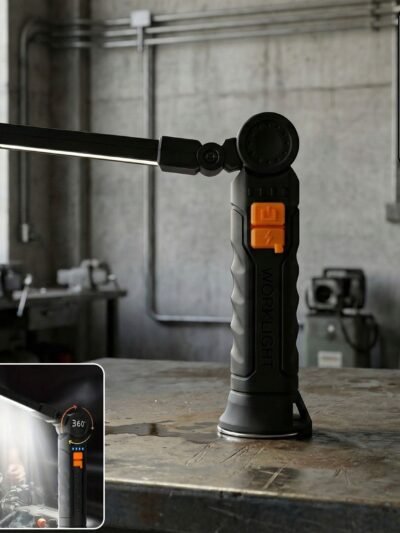 Rechargeable LED Work Light – 360° Adjustable Head & Magnetic Base