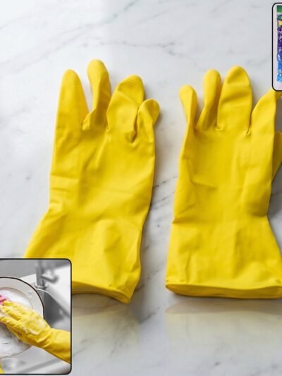 Waterproof Rubber Gloves � Durable & Reusable for Household Tasks