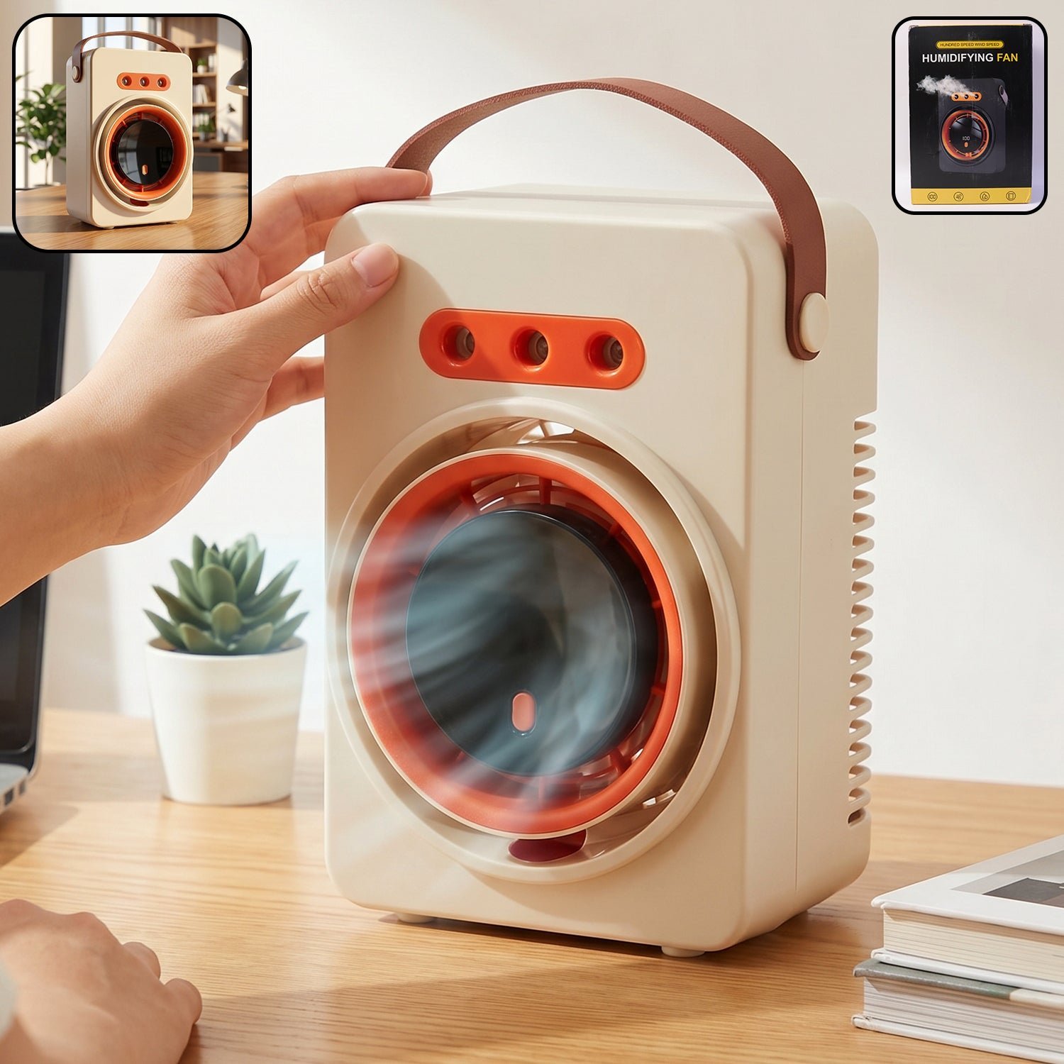 Portable Humidifying Air Cooling Fan � Compact & Multi-Functional