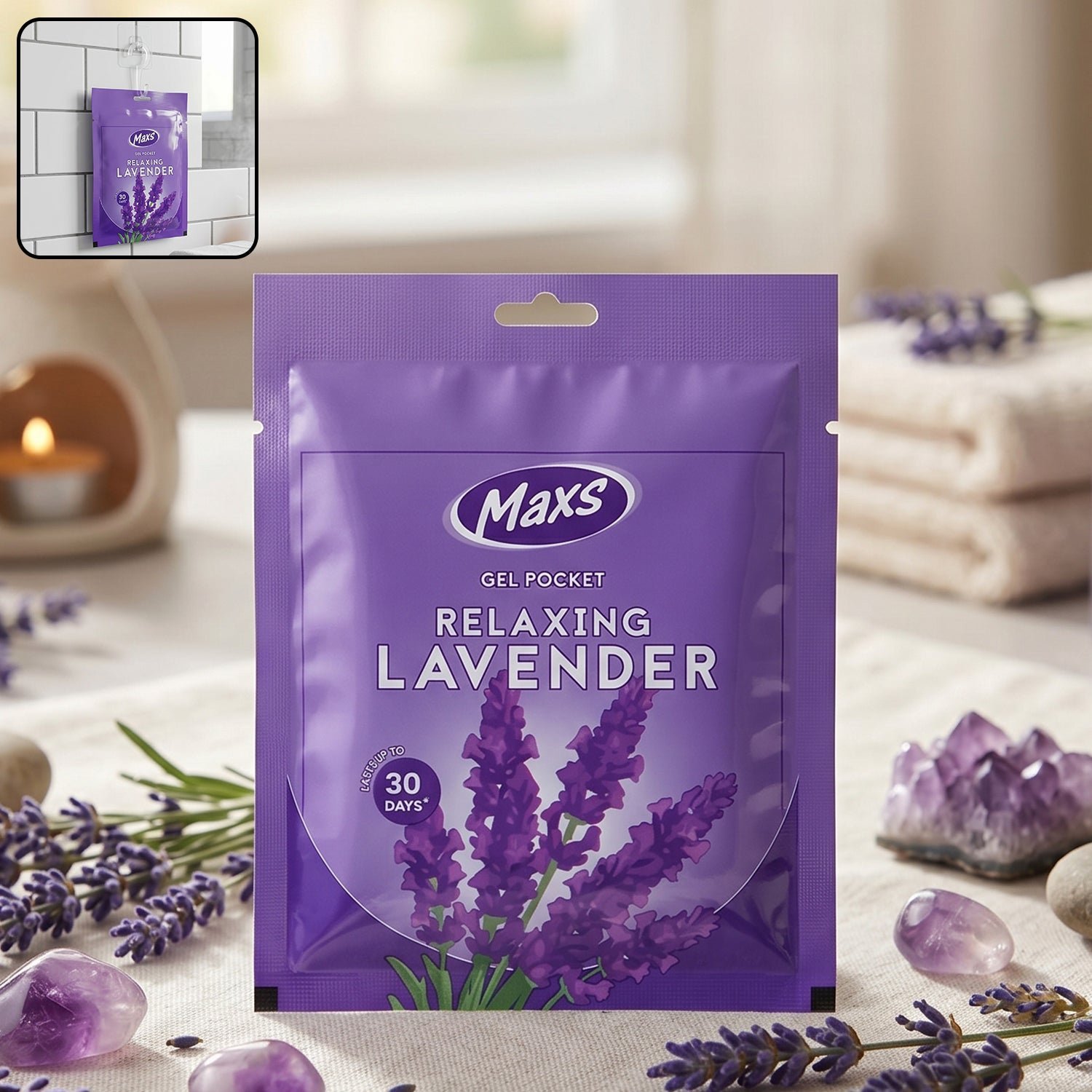 Lavender Gel Air Freshener � Long-Lasting Room & Car Fragrance