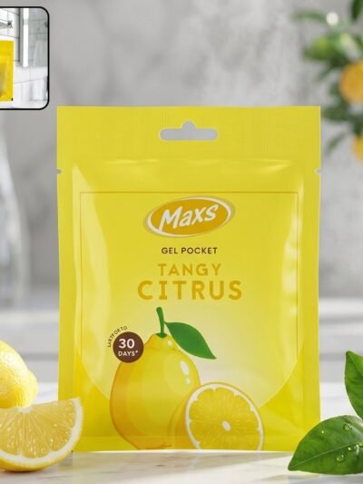 Maxs Tangy Citrus Gel Air Freshener � Long-Lasting Freshness for Indoor Use