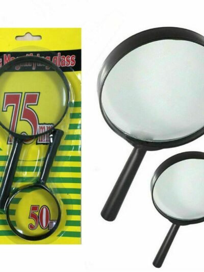 Magnifying Glass for Reading – Dual-Sided Magnifier 75mm & 50mm | Worko