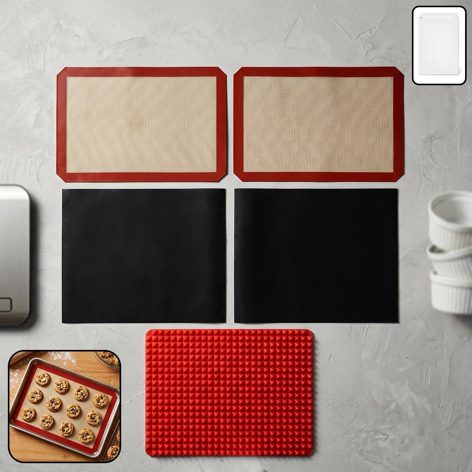Non-Stick Silicone Baking Mat � Reusable & Heat Resistant for Perfect Bakes