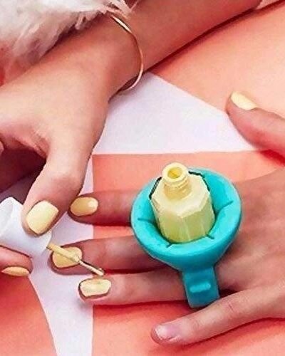 Nail Polish Holder – Spill-Proof Ring & Portable Stand | AuriGlam