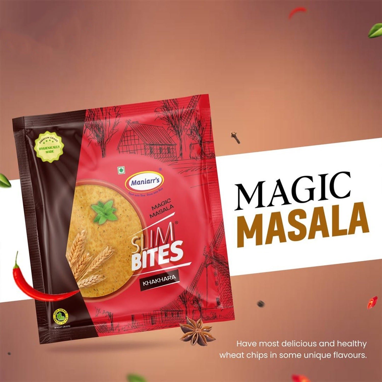Masala Khakhra � Authentic Spicy Crispy Wheat Chips | Maniarr's