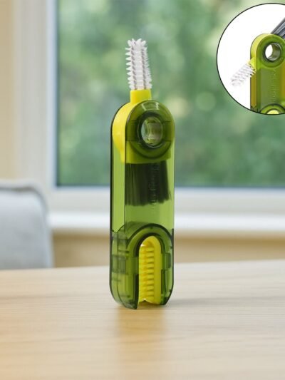 Multipurpose Cleaning Brush – Dual Head Scrubber for Bottles & Straws