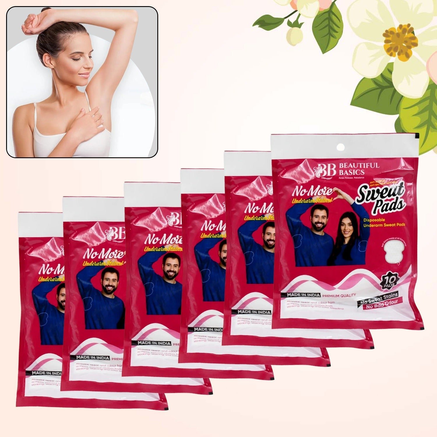 Underarm Sweat Pads � Disposable, Absorbent | Beautiful Basics