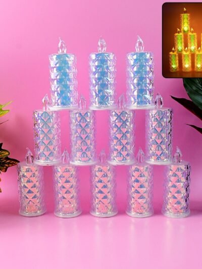 Smokeless LED Candles – Safe Flameless Set of 12 for Home Decor