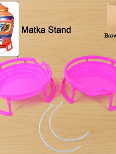 Plastic Water Pot Stand Set – Durable & Stable Support (2-Piece)