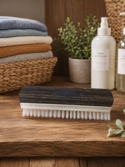 Cloth Wash Brush � Heavy-Duty Nylon & Wooden Handle for Household Cleaning