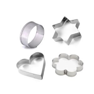 Stainless Steel Cookie Cutter Set – 4 Shapes for Baking | Bake & Dwell