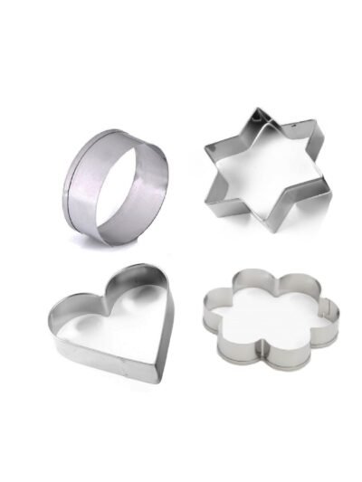 Stainless Steel Cookie Cutter Set – 4 Shapes for Baking | Bake & Dwell