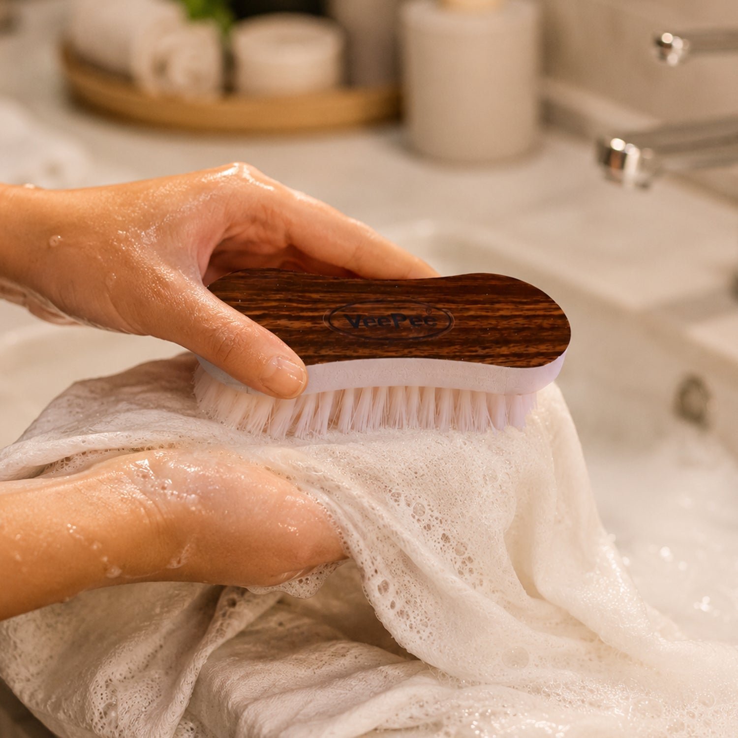 Ergonomic Laundry Brush � Heavy-Duty Nylon Bristles & Stylish Design