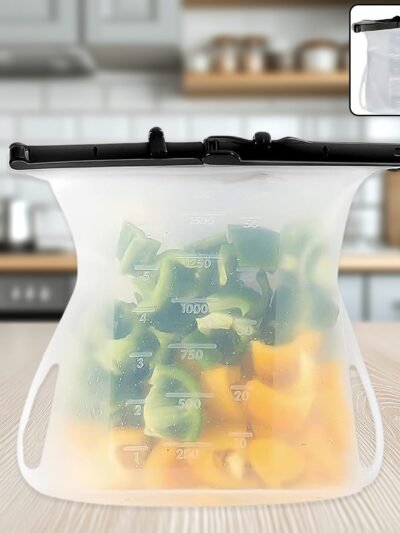 Reusable Silicone Food Bag – Leakproof, BPA-Free, Versatile | Tidy Table