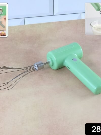 Cordless Electric Whisk – Rechargeable Handheld Mixer for Baking