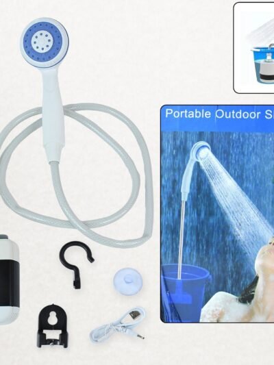 Portable Outdoor Shower Kit – USB Rechargeable Pump for Camping Comfort