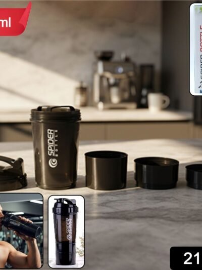 Protein Shaker Bottle 500ml – Leakproof Flip Lid for Gym