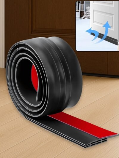 Silicone Door Bottom Seal Strip – 1 Meter Self-Adhesive Noise Reduction