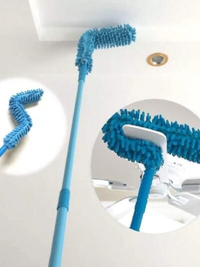 Microfiber Fan Duster – Flexible, Extendable for Easy Cleaning | Velvet Wipe