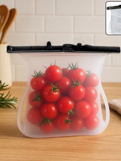 Reusable Silicone Food Storage Bag – Leakproof Flat Bottom | Tidy Table