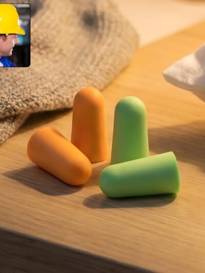 Noise Reduction Foam Ear Plugs – Soft, Reusable 2 Pair Set