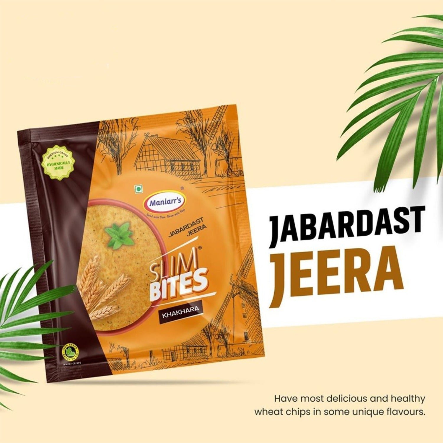 Jeera Khakhra � Crispy Wheat Snack 195g | Maniarr's