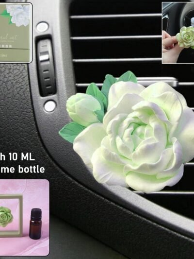 Rose Flower Car Air Freshener Clip – Stylish Floral Scent