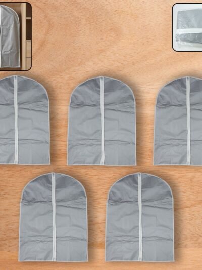 Breathable Garment Cover Set – 5-Pack for Dust-Free Storage